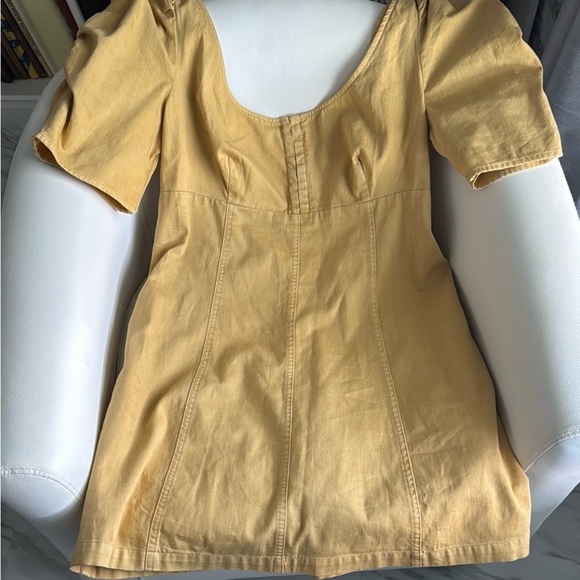 Free People Cheyenne Denim Mini Dress Women's - Picture 3 of 7